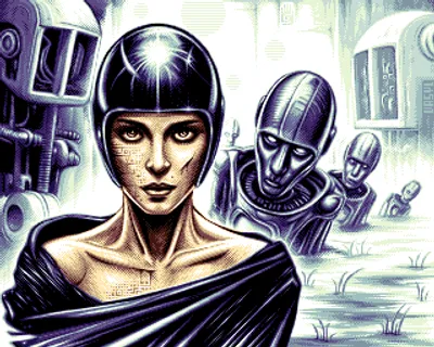 image of the Pixel graphic Goddess of Dystopia by Vasyl